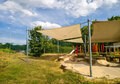 Sonnenschutzanlage Quadrat, 4 x 4 m