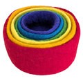 Filzschalen Regenbogen ineinander 