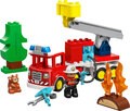 LEGO® DUPLO® Löschauto mit Schlauch aufgebaut