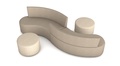 Sofa-Serie Curve – Innenbogen rechts Stellbeispiel