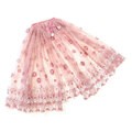 Tüll Cape mit Glitzer - rosa