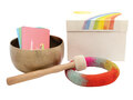 Regenbogenklang - Nepal-Klangschale mit Box und Ka