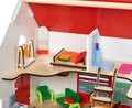 Tragbares Puppenhaus Eco House, mit Zubehör 