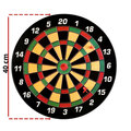 Dartboard Magnet mit Größenangabe