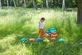 Kind balanciert auf MyFunStone