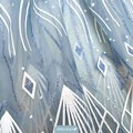Tüll Cape mit Glitzer - blau
