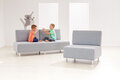 Sofa Serie Style – Sessel, Newlife steingrau