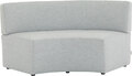 Sofa-Serie Curve – Außenbogen in Newlife steingrau