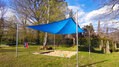 Sonnenschutzanlage Quadrat, 4 x 4 m