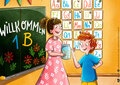 Mutmurmeln für den ersten Schultag. Kamishibai-Bil