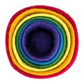Filzschalen Regenbogen ineinander 