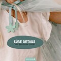 Tüll Cape mit Glitzer - mint