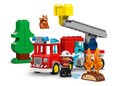 LEGO® DUPLO® Löschauto mit Schlauch aufgebaut