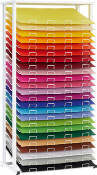 Produktbild von Metalldisplay für Papier gefüllt mit Tonkarton 170 g/m²