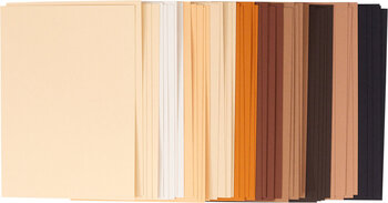 Produktbild von Fotokarton Haut-/Naturtöne 300 g/m², 10 Farben, DIN A4, 50 Bogen