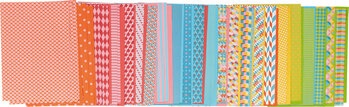 Produktbild von Dekor-Bastelpapier Geometrie 80 g/m² 24 Dessins, A4, 96 Bogen