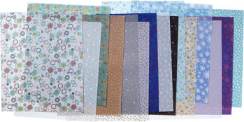 Produktbild von Transparentpapier Winter / Weihnachten 115 g/m², 50 x 60 cm, 15 Motive, 15 Stück