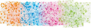Produktbild von Transparentpapier-Zuschnitte Farbtupfer sortiert, 115 g/m², 80 Blatt