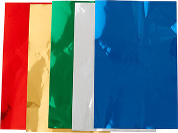 Produktbild von Aluprägefolie extrastark, 18,5 x 29,7 cm, 5 Blatt