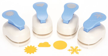 Produktbild von Motivlocher "Wetter", 4er-Set