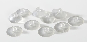 Produktbild von Saugnäpfe transparent Ø 2,5 cm, 10 Stück