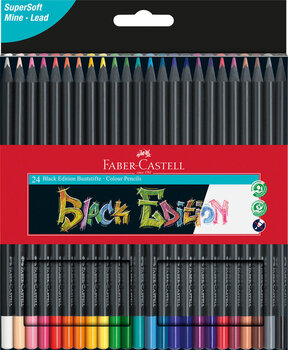 Produktbild von Extra weiche Buntstifte "Black Edition" 24er-Etui