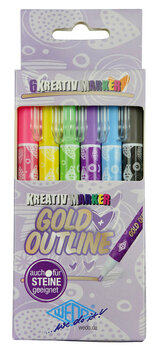 Produktbild von Kreativmarker Outline Gold, 6er-Etui