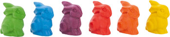 Produktbild von Wachsmalhasen "Buni", 6er-Set