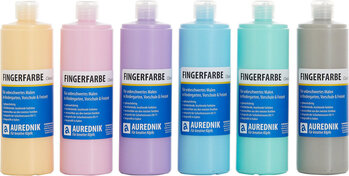 Produktbild von AUREDNIK-Fingerfarbe Pastellset, 6x 750 ml