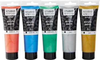 Produktbild von Creall Studio-Acrylics Metallic 5x 120 ml