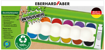 Produktbild von Eberhard Faber Deckfarbkasten Green Winner 12 Farben inkl. 1 Tube Deckweiß