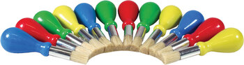 Produktbild von Kinderpinsel-Sortiment farbig Borste ø 1,2 x L 2 cm 12 Stück