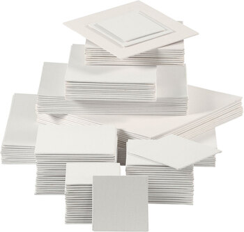 Produktbild von Leinwandplatten - Set 108 Teile,  verschiedene Größen, 280g/m²