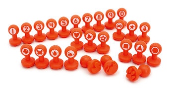 Produktbild von Knetstempel-Set Formen & Zahlen