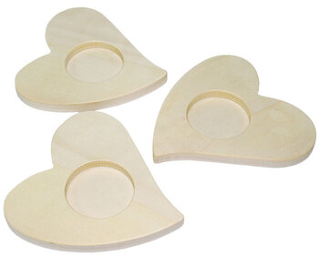 Produktbild von Teelichthalter "Herz", 3er-Set L 11,5 x B 11 cm, Stärke 0,8 cm
