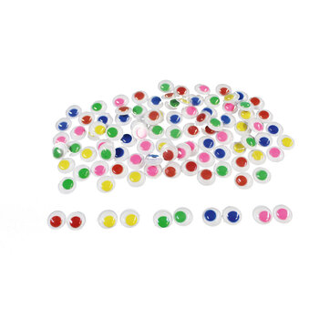 Produktbild von Wackelaugen bunte Pupillen, selbstklebend ø 10 mm, 100 Stück