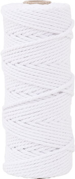 Produktbild von Knüpf-/Webgarn weiß ø 3 mm Spule mit 250 g