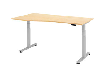 Produktbild von Sitz-Steh-Arbeitsplatz Premium L 180 x B 100/80 x H 63,5-128,5 cm