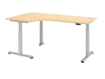 Produktbild von Sitz-Steh-Arbeitsplatz Premium L 200 x B 120 x H 63,5-128,5 cm