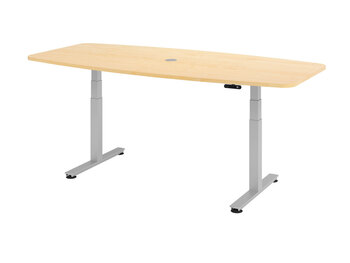 Produktbild von Sitz-Steh-Konferenztisch Premium L 220 x B 103/83 x H 63,5-128,5 cm