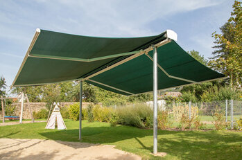 Produktbild von AUREDNIK Markise Roll On, L 5 m, 6 m Ausfall, 200 g/m² PE-Netzgewirke