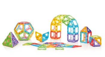 Produktbild von Polydron Magnetic Transparentsteine Super-Set