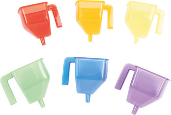 Produktbild von Transparente Trichter Regenbogen 6er-Set