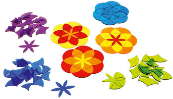 Produktbild von Acrylformen 7 Mandala-Blumen 133-tlg.