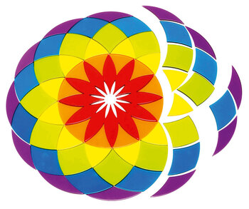 Produktbild von Acrylformen großes Mandala 61-tlg.