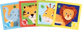Produktbild von Schiebepuzzle Afrikanische Tiere 24 Stück