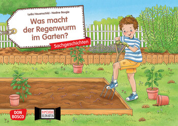 Produktbild von Was macht der Regenwurm im Garten? Kamishibai Bidkartenset
