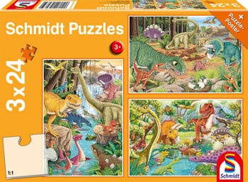 Produktbild von Schmidt Puzzle "Spaß mit den Dinosauriern"