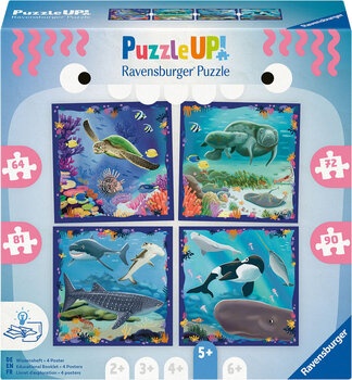 Produktbild von Puzzle Up! Meerestiere, 4er-Set 