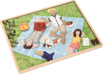 Produktbild von Holzpuzzle "Picknick Er und Er Familie" 